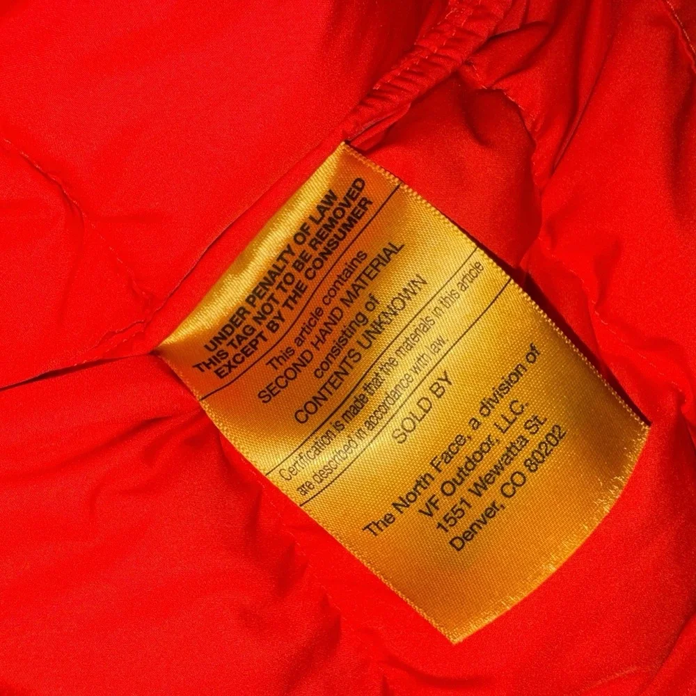 The North Face Aconcagua 3 Red White Hood Jacket Coat NF0A84I1 Men Size X-Large‎